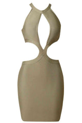 Meliza's Cutout Grecian Neck Sleeveless Dress