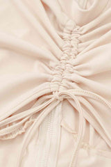 Meliza's Zip Up Cutout Drawstring Detail Dress