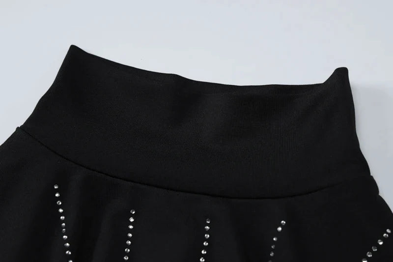 Women 2024 Spring Autumn Long Sleeve Party Club Streetwear Bodycon Black Midi Dress